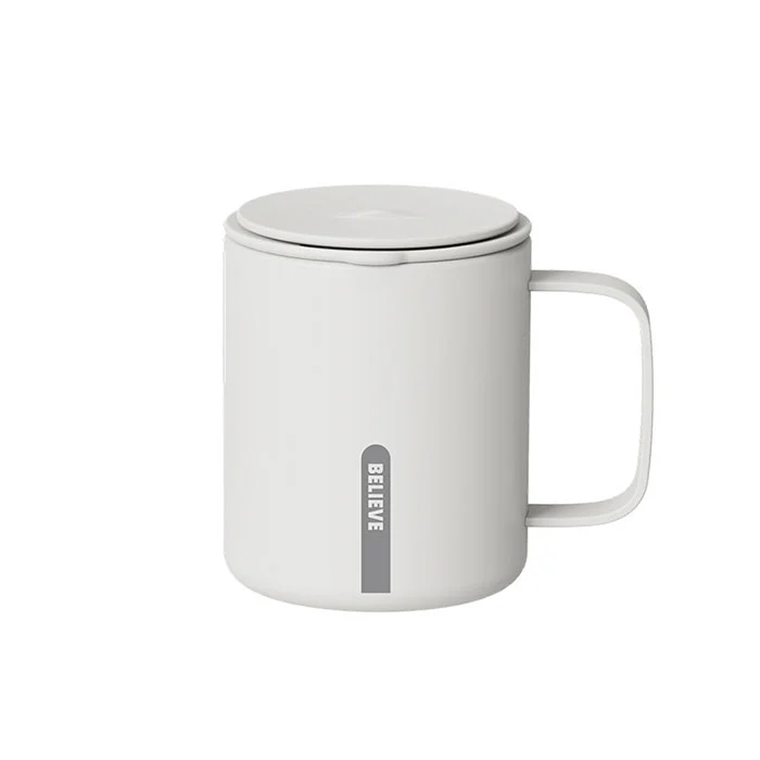 Copo de aço inoxidável de 12 onças com alça