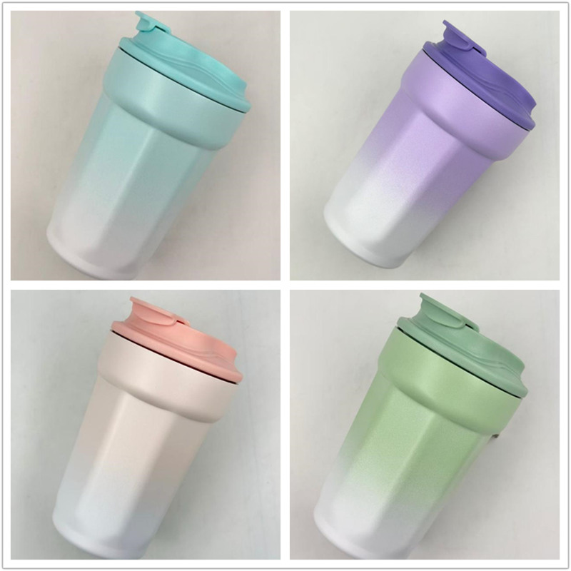 Nossos 30.000 PCs Gradiente de Aço Anterior canecas de café estão enviando imediatamente