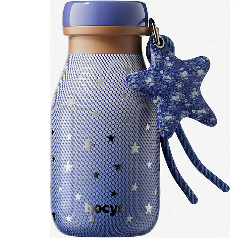 Garrafa de água infantil isolada em aço inoxidável da moda