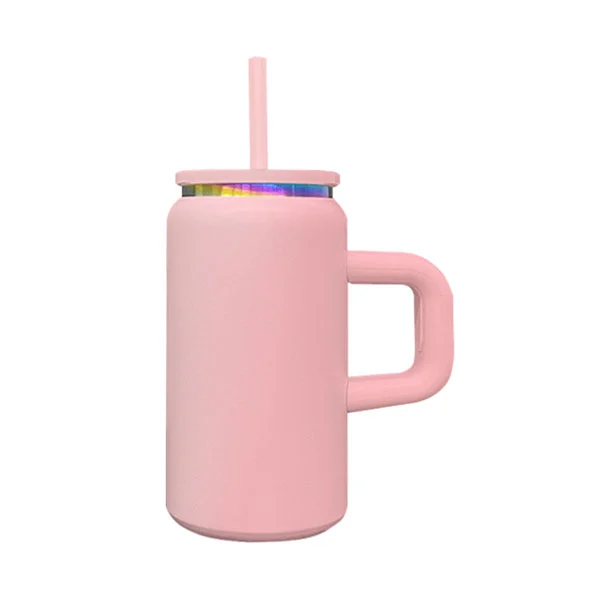 16oz Vacuum Stainless Steel Can Mugs With Removable Handles