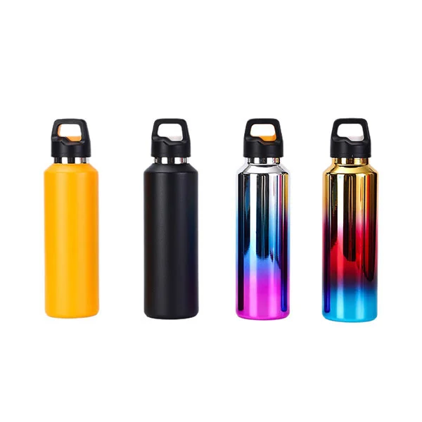 Frasco aberto com um botão