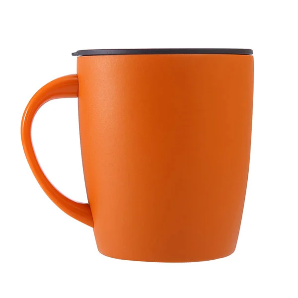Caneca de café em aço inoxidável com tampa